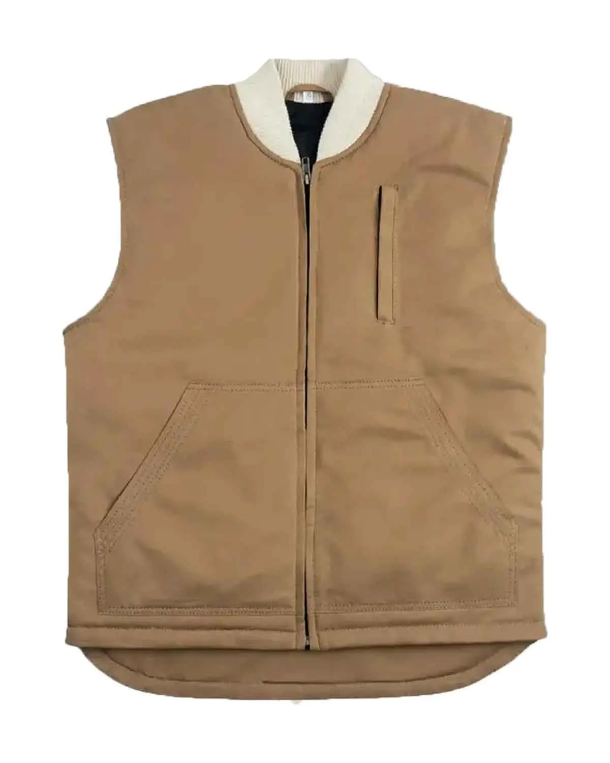 MotorCycleJackets Men’s Light Brown Western Cotton Vest
