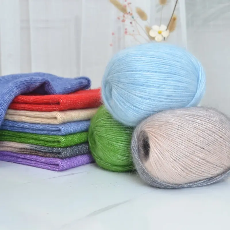 Premium Hand-Knit Wool Chunky Yarn, Multi-Color Soft & Warm Handmade Knitting Material, Knitting Supplies, Ideal for DIY Jackets, Sweaters, Scarves, Hats, 1 Bag = 3 Skeins = 150g