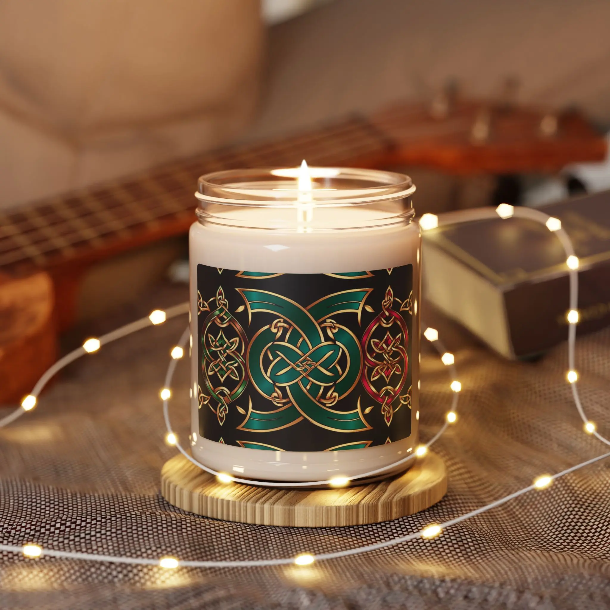 Scented Soy Candle, St. Patrick's Day Decor, Irish Candle Gift, Home Fragrance, Green Candle, Lucky Charm Candle Glass Cozy