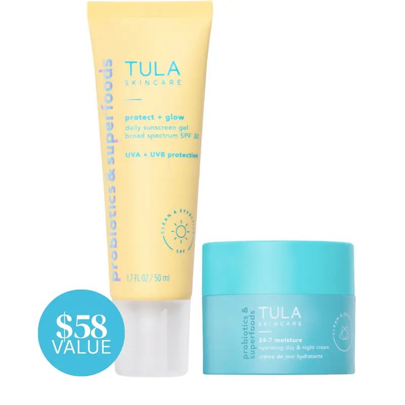TULA Protect + Glow SPF 30 & 24/7 Moisture Mini Bundle