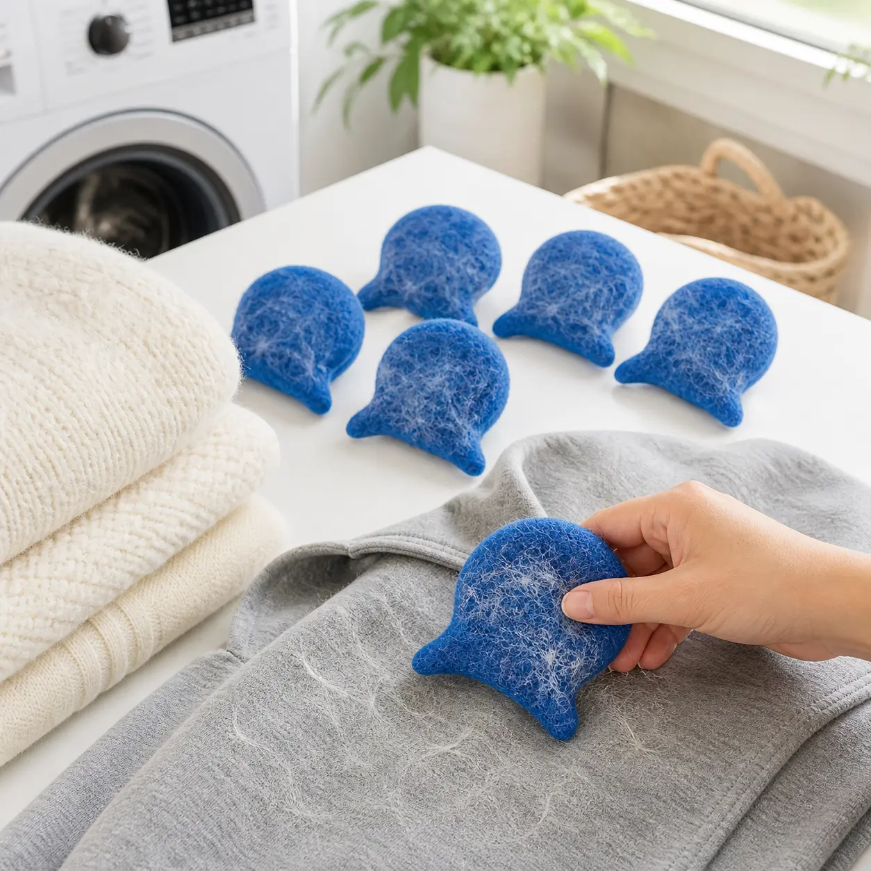 Fish Shaped Laundry Hair Catcher 6 Pack, Reusable Pet Fur Remover for Washer Dryer, Dog Cat Hair Lint Dander Collector for Clothes, Bedding, Blankets, Towels and Jackets, Viral Home Must Have for Pet Parents, Dog Mom and Cat Mom Laundry Tool