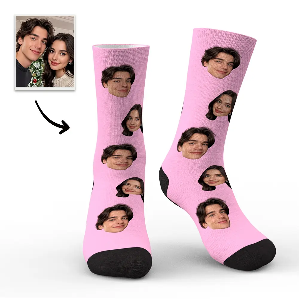 Custom Face Socks with Photo Personalized Colorful Socks Gifts
