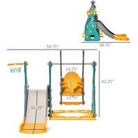 3 in 1 Toddler Swing and Slide Set