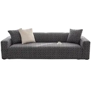 Luxury Diamond Pattern Sofa Cover, All-Season Elastic Full Wrap Anti-Cat Scratch Non-Slip Protector, Stretch Sofa Cover, Universal Sofa Protector, 1pc Couch Cover