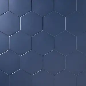 Venice Azul 5x6 Hexagon Matte Porcelain Tile Sample