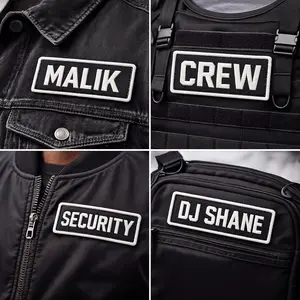 CUSTOM PATCHES - customize your iron-on patch - name tag , security , staff , bag tags