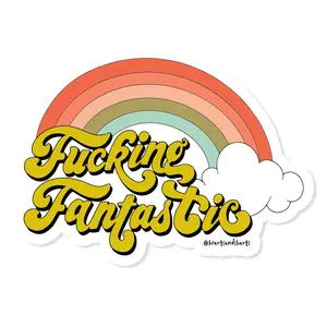 FANTASTIC RAINBOW 2020 ILLUSTRATED 3X3 VINYL STICKER