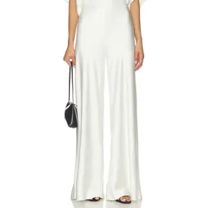 Norma Kamali Bias Elephant Pant in Porcelain