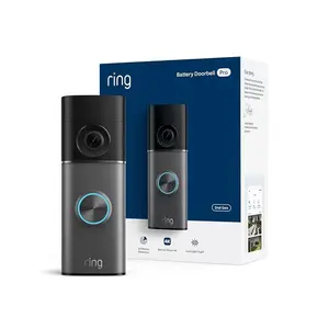 Ring Battery Doorbell Pro (newest model), Retinal 4K with wide-angle video, up to 10x Enhanced Zoom, Night Vision, and Quick Release Ultra Battery Pack, Deep Silver