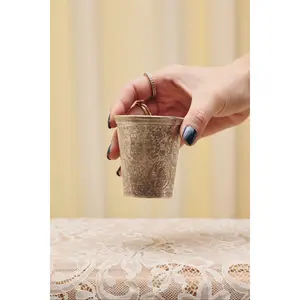 Egyptian Revival Sterling Silver Cup