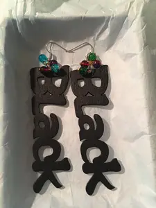 African Earrings with Beads