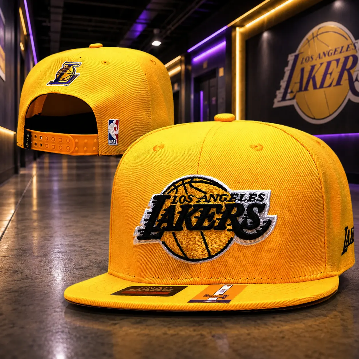 New era California Hoop Culture High Profile Snapback Cap Combo | Rigid Buckram Panels Premium Flat Bill Hat | Urban Streetwear Twin Pack Wear new
