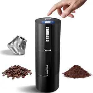 STARESSO Upgraded DiscoveryⅡ PLUS Electric Coffee Grinder, Portable Rechargeable Coffee Bean Grinder with Stainless Steel Conical Burr, 48 Settings for Espresso,FrenchPress,PourOver, Travel or HomeUse