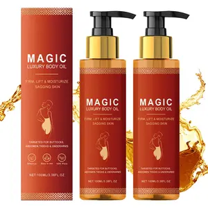 2PCS Magic Gentle Body Firming Oil Full Body Daily Use, Hydrating, Moisture and Firming Skin Oil for Arms, Chest, and Thighs with Vitamin E, Rosehip, and Coffee Seed Oil for All Skin Types