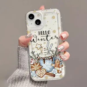 Fall/Winter-themed phone cases for Apple devices, featuring shockproof and scratch-resistant protection. Compatible with iPhone 17/16/15/14 Pro Max and Samsung S22/S25/S23. Cellphone Smartphone Cover Screen Protector