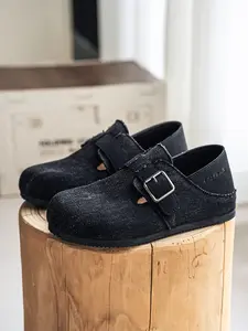 Men's Slip-On Clogs, Comfortable Closed-Toe Shoes, Adjustable Buckle, Non-Slip Sole, Versatile for Casual, Work, Indoor and Outdoor Wear