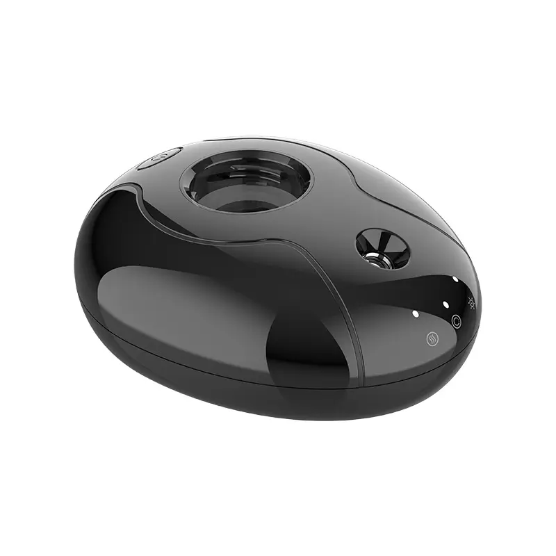 3-Speed USB Mini Humidifier - 100*100mm Miniature Device with USB Port, Fine Cold Mist Technology, Air Purification, Auto Shut-Off, Cute & Creative Aquarius Shape for Office Desk, Facial Care