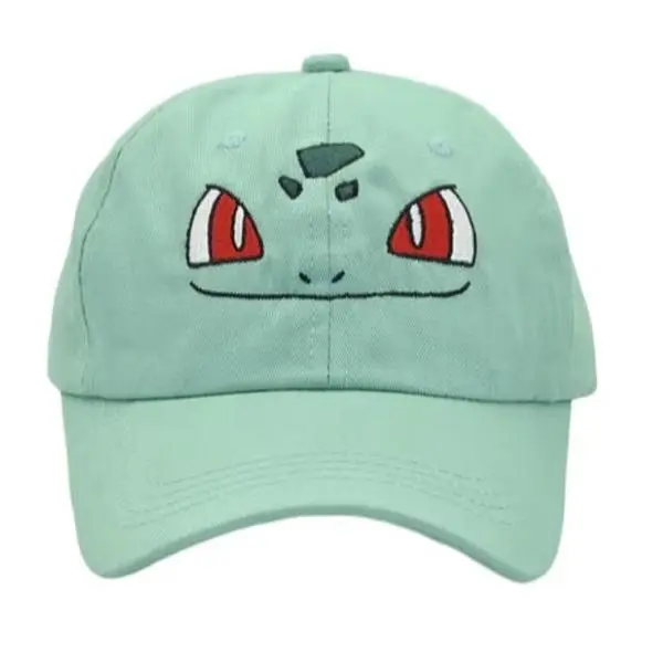 Bulbasaur Anime Embroidered Baseball Hat, Grass Type, Poke, Funny, Dad, Trucker, Fishing, Gifts for Him, Birthday, Christmas, Father's Day, Unisex