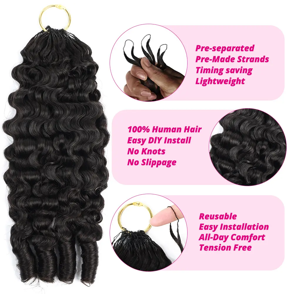 Lowest Price Ever] Deep Curly Pre-Separated Feather Crochet  display picture 1