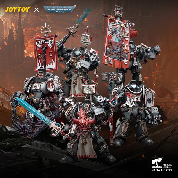 JOYTOY Warhammer 40,000 1/18 Action Figures Grey Knights Terminator Jaric Thule Terminator Caddon Vibova Castellan Crowe Terminator Incanus Neodan Terminator Retius Akantar