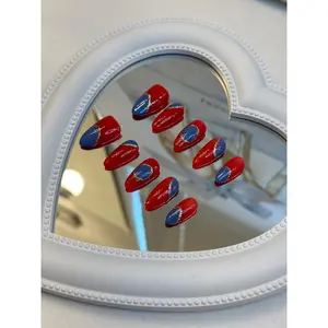 Soft gel press on nails, salon-quality finish nina pool,handmade acrylic nails