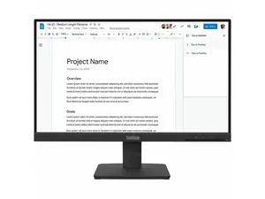Lenovo ThinkVision S22-4e 21.5" IPS Computer Monitor - 1920x1080 - 100Hz Refresh Rate - 99% sRGB Color Gamut - HDMI 1.4 - VGA - Kensington Security Slot (64CBKAT6US)