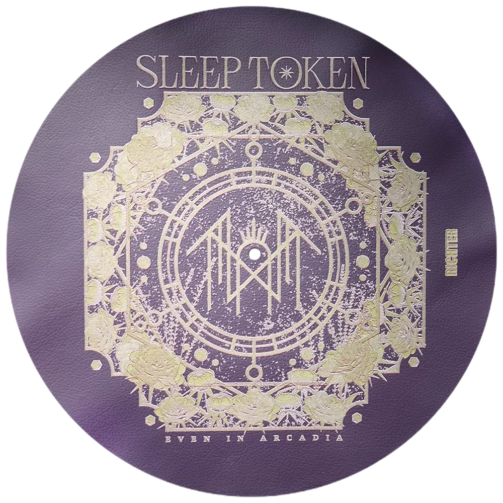 Sleep Token Symbol Leather Turntable Slipmat