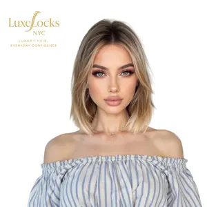 Cool Tone Ash Blonde Bob Wig with Dark Roots Middle Part Natural Look Wear & Go Wig for Everyday Style beginner  wigs comfortable daily party wear fashion wig day outfit synthetic material fiber resistant wig hairstyle heat resistant