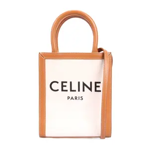 Pre-owned Celine Canvas Crossbody Bags Cabas White 96424011