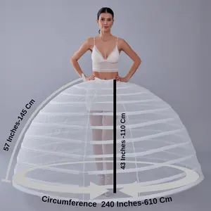 White Petticoat for Costumes and Bridal Gowns, Crinoline