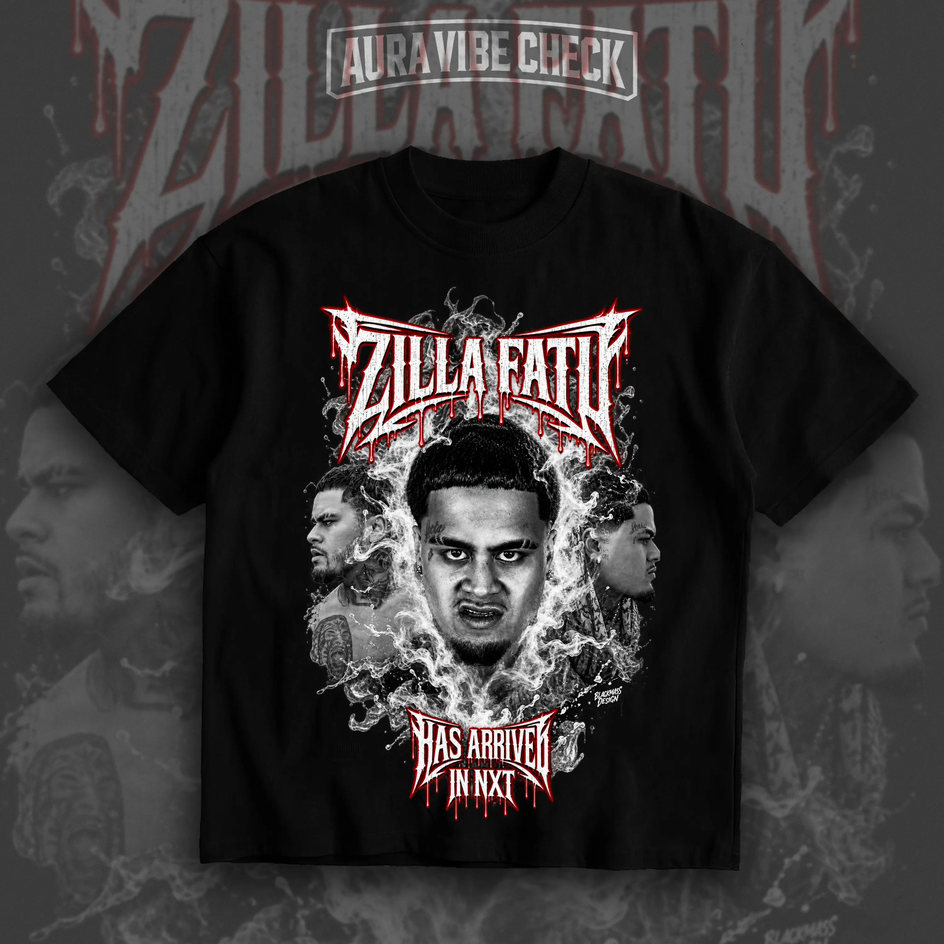 Zilla Fatu T-Shirt Vintage Samoan Bloodline Pro Wrestling Graphic Heavyweight Streetwear Men Women Tee