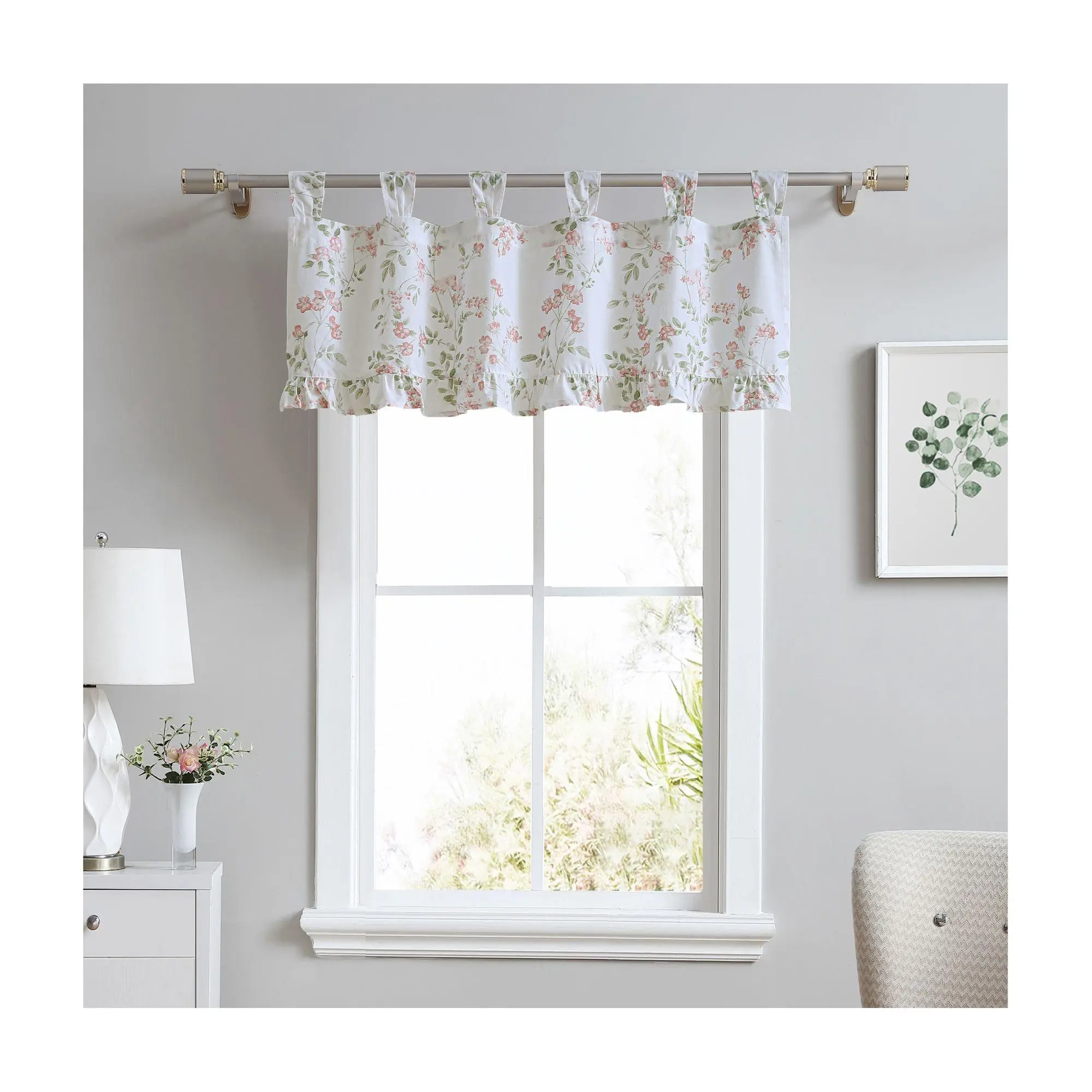 Laura Ashley Fawna 50X20 Floral Window Valance Laura Ashley Fawna 50X20 Floral Window Valance