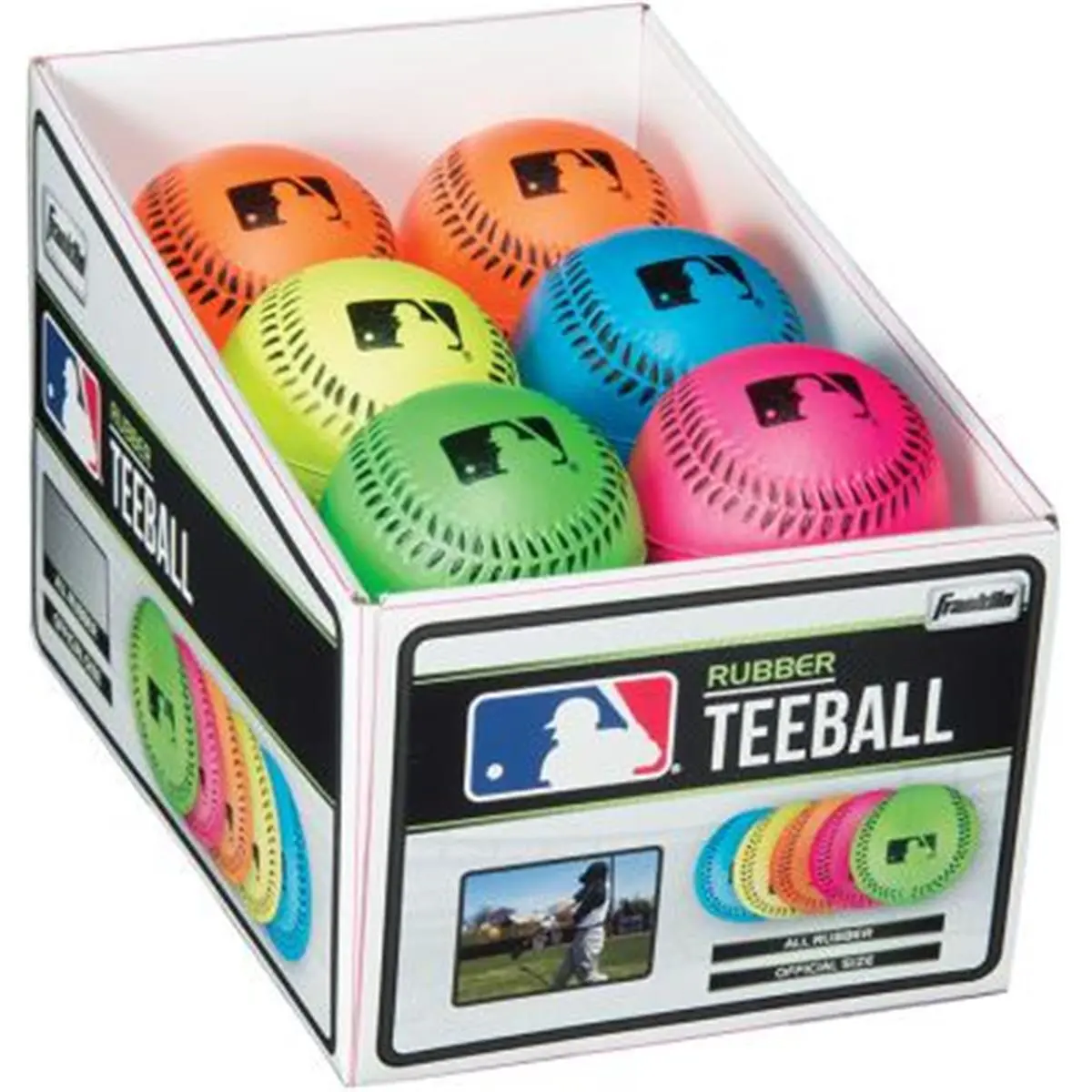 212 MAIN Franklin Sports 23342S4 Soft Strike Rubber Baseball - 1 Ball Per Pack, Soft Baseballs, Rubber Material