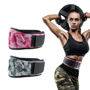 Camo Weightlifting Belt - Lightweight Back Support for Squats, Deadlifts & Powerlifting, Gym Workout Waist Brace for Men & Women