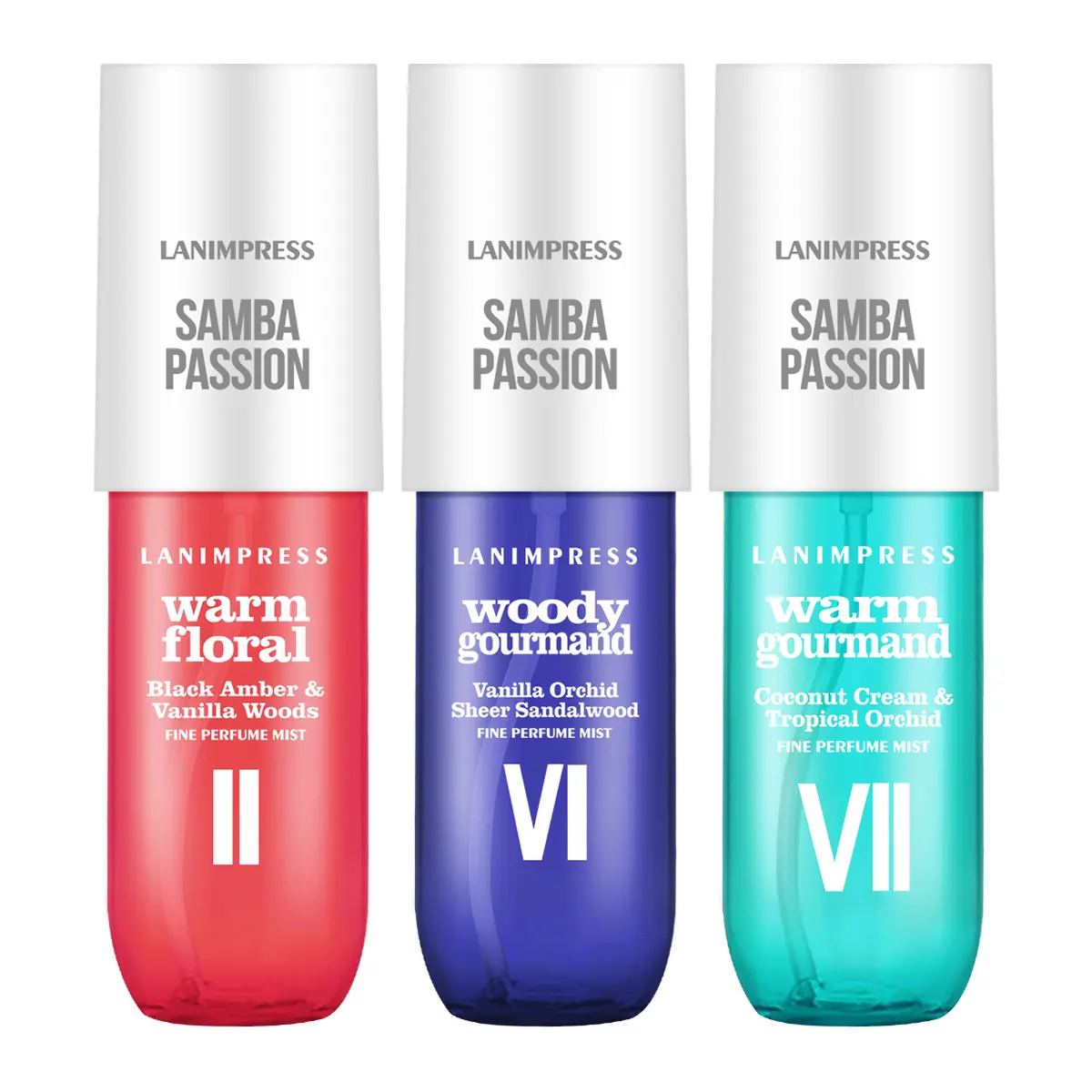 LANIMPRESS Samba Passion Women's Fragrance Spray 3.0 FL.OZ Eau De Parfum - Warm Woody & Vanilla Notes, Long Lasting Natural Scent, Fruity Ambery Musk Fragranced