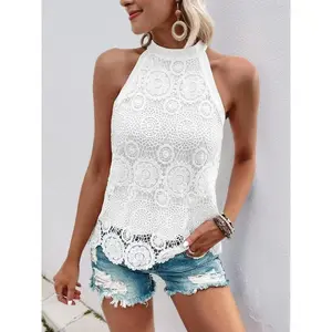 Women's plain contrasting lace camisole, bohemian summer sleeveless top, women's daily clothingRAIMENTRY