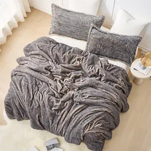 Polar Wolf - Coma Inducer Oversized Comforter Set - Gray Brown