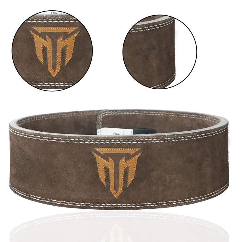 MT 10mm Genuine Leather Lever Weight Lifting Gym Belt