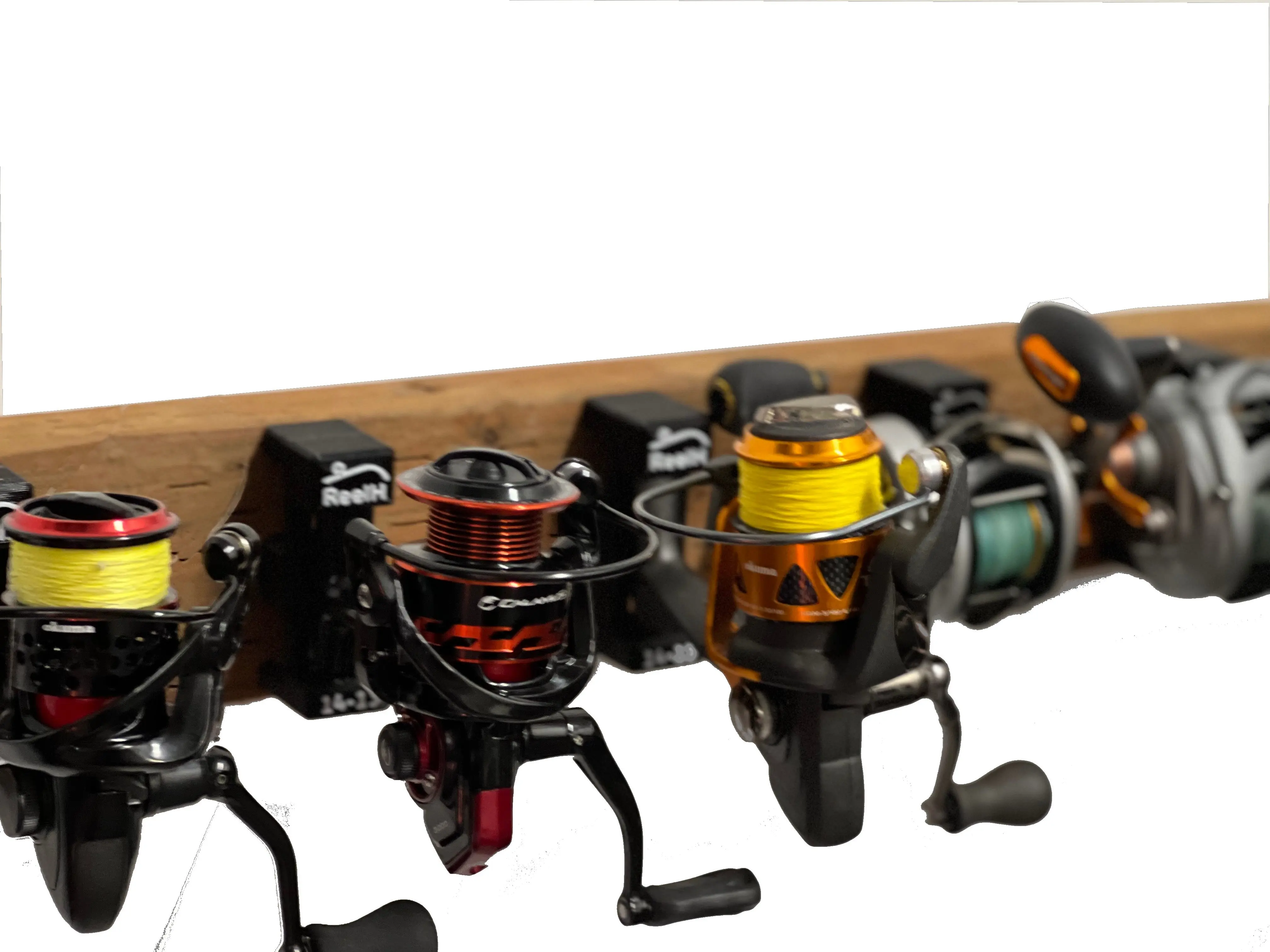 ReelH Wall Mount Fishing Reel Holder Pack