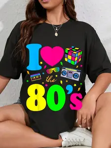100% Cotton I Love The 80s 80s Clothes for Women and Men T-Shirt