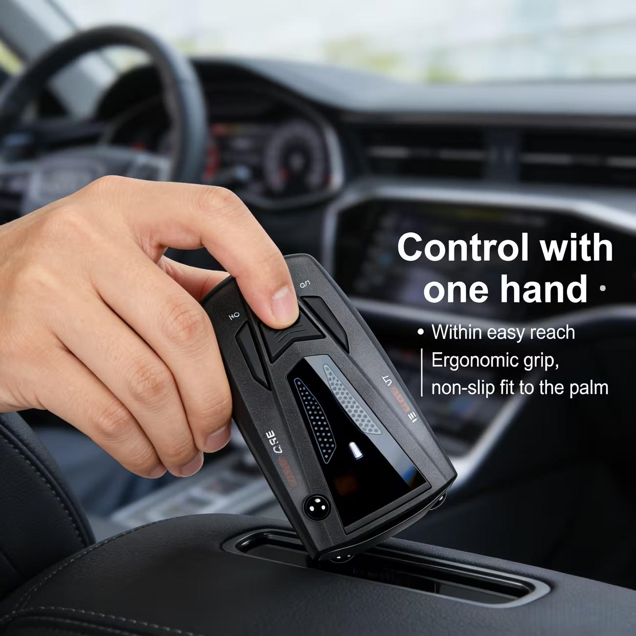 Dual Mode On-Board Safety Device – Voice Alerts + LED Display, Universal 12V Plug-and-Play for City & Highway Driving, Car Essential