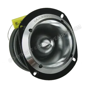 Massive Audio T50 - 60 Watts RMS 8 Ohm 44.4mm Super Bullet Tweeter High Powered Compression Driver for Rich High Frequency Playback Speakers Smartphone