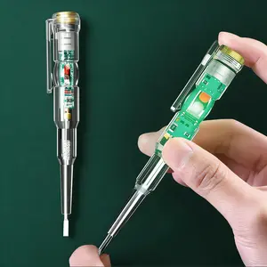 Non-Contact Voltage Tester Pen with High Sensitivity - 24-250V AC Electrical Detector, Screwdriver Style Circuit Tester with Light Indicator, Safe & Easy for DIY
