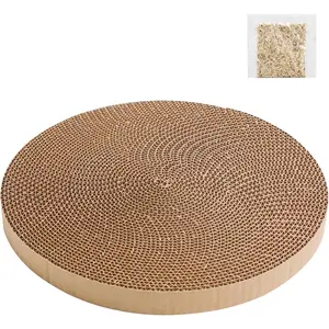 Household daily necessities Round Cat Scratcher Replacement Pads -Circle Cat Scratcher Pad Cardboard Cat Scratchers Refill 10 inch Diameter 7/8 inch Thickness Pet Supplies, Relieves Stress, Supports Pet Behaviors, 1 Count