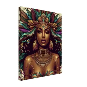 Feather Queen Canvas 16 x 20”