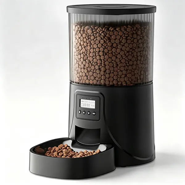 Dog & cat Automatic Cat Feeder: 4L Timed Cats Food Dispenser Programmable~
