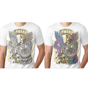 Guerrero azteca 1 T-shirts White Cotton Slim-fitting Menswear