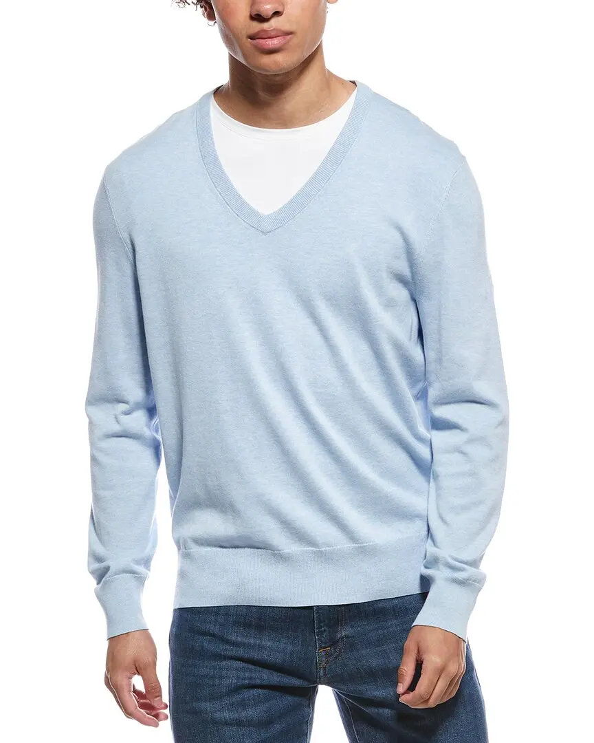 Brooks Brothers Jersey V-Neck Sweater