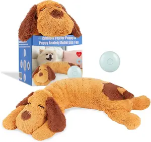 Heartbeat Puppy , Comfort Cuddler Pillow,    Calming Aid,Heartbeat Stuffed  for Dogs,Puppy Heartbeat  Sleep Aid, Heartbeat  for Pet
