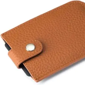 Slim Minimalist Wallet, Leather Pull-Out Front Pocket Wallet, Unisex Credit Card Holder, Stylish and Functional Accessory